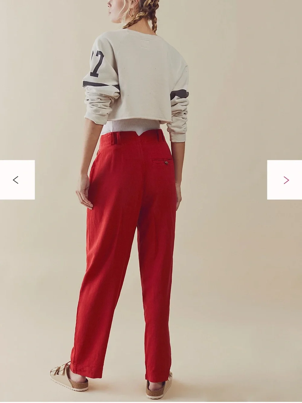 Free People Calla Pleated Trousers - Picture 4 of 5
